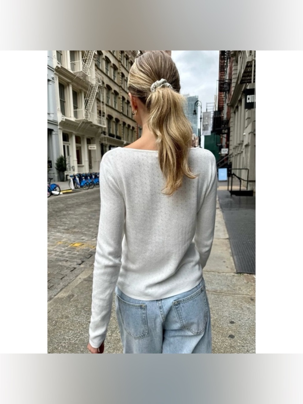 Brady Melville Athelia White Eyelet Top - Picture 5 of 8